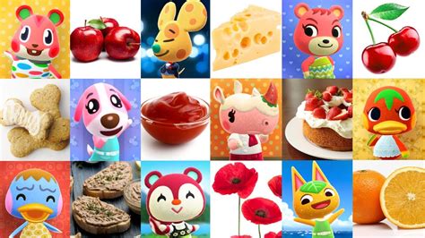 Animal Crossing Villagers Based on Food .